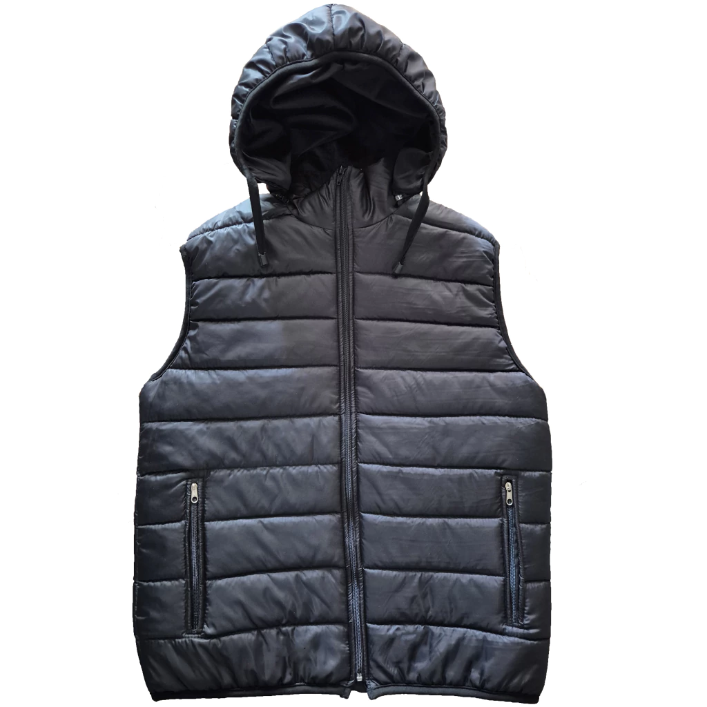 Campera chaleco inflable capucha desmontable