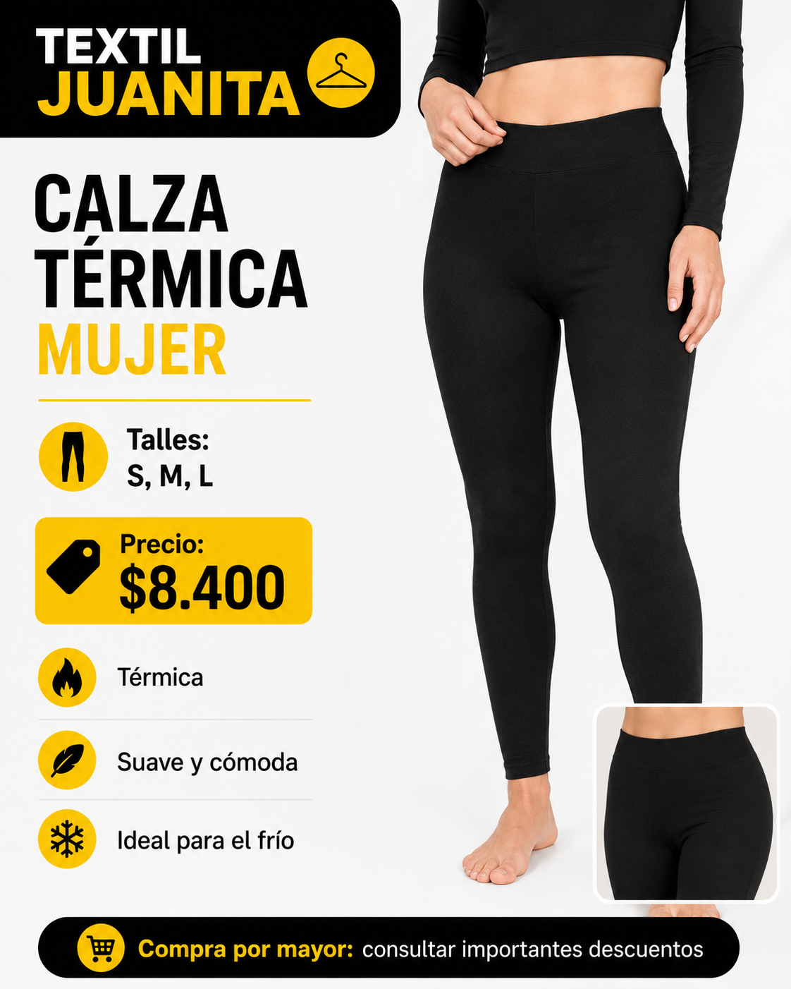Calza Térmica Mujer
